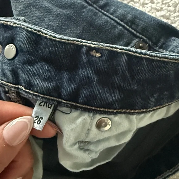 GAP curvy skinny jeans Dark Blue Denim Skinny Jeans SZ 26 - Picture 7 of 12